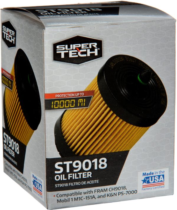 (3 Pack)  Oil Filter, ST9018, 10K Mile Engine Oil Filter for Chevrolet Vehicles - Image 2