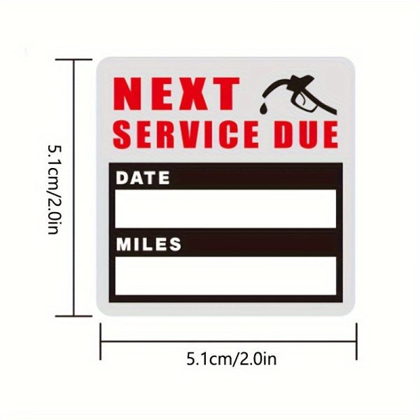 120 sheets per roll, car oil change stickers, maintenance expiration reminder, waterproof window stickers, self-adhesive labels - Image 6
