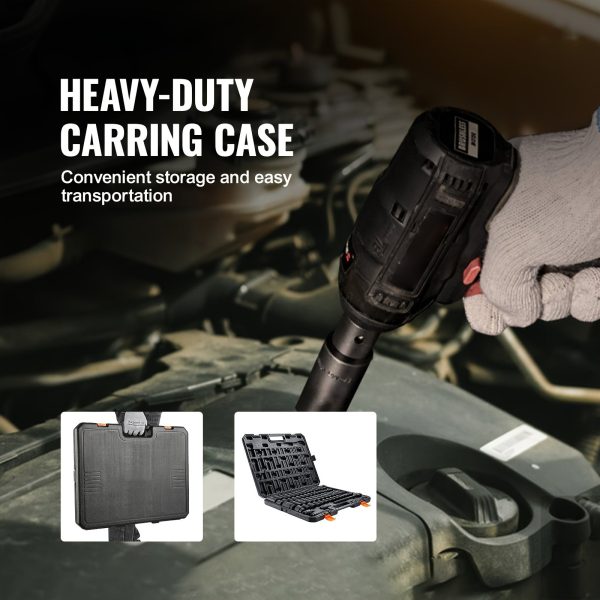 1/2" Drive Impact Socket Set, 65 Piece Socket Set SAE 3/8" To 1-1/4" And Metric 10-24mm, 6 Point Cr-V Alloy Steel For Auto Repair, Rugged Construction, Easy-to-Read Size Markings, Storage Case - Image 5