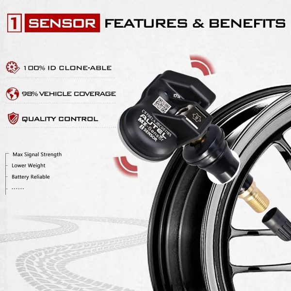 1/4PC Autel MX Sensor Rubber 433MHZ+315 MHZ 2in1Mx-Sensor TPMS Tire Repair Tool Automotive Accessory For MaxiTPMS TS501 TS508WF - Image 6