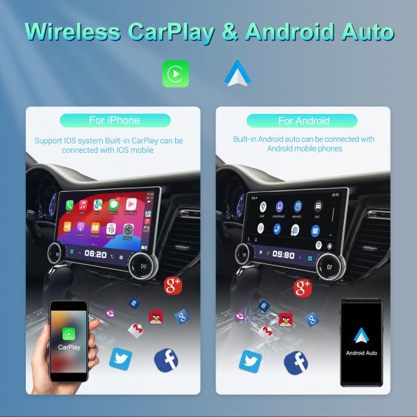 118-inch Double Knob Player 4 64 Android Large Screen Navigation With Wireless Carplay Reversing Image - Image 2
