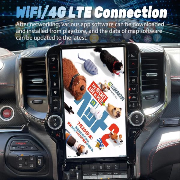 13.6 Inch Android 13 Car Radio For Dodge RAM 1500 2500 3500 2019 - 2022 Multimedia Auto Stereo Player Touch Screen GPS Head Unit - Image 6