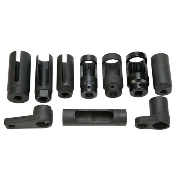 10PCS Black CR-V steel Master Sensor Socket Kit Tool O2 Oxygen Sensor Pressure Wrench Socket Removal Tool - Image 6