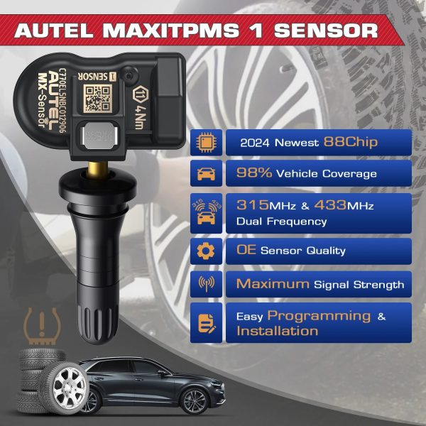 1/4PC Autel MX Sensor Rubber 433MHZ+315 MHZ 2in1Mx-Sensor TPMS Tire Repair Tool Automotive Accessory For MaxiTPMS TS501 TS508WF - Image 4
