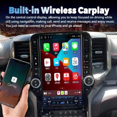 13.6 Inch Android 13 Car Radio For Dodge RAM 1500 2500 3500 2019 – 2022 Multimedia Auto Stereo Player Touch Screen GPS Head Unit