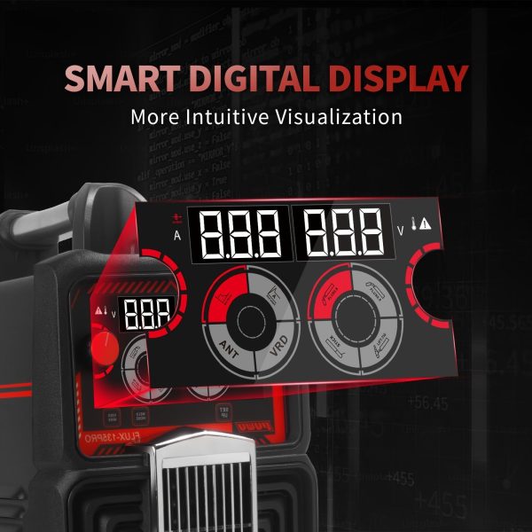 135A 110V 3-in-1 Flux Core MIG/TIG/Stick Welder with Digital Display, Gasless, Hot Start, and Anti-Stick Protection - Image 5