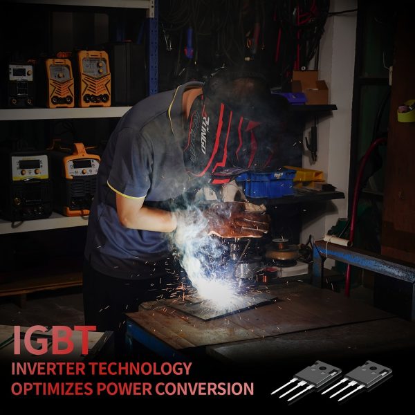 135A 110V 3-in-1 Flux Core MIG/TIG/Stick Welder with Digital Display, Gasless, Hot Start, and Anti-Stick Protection - Image 3